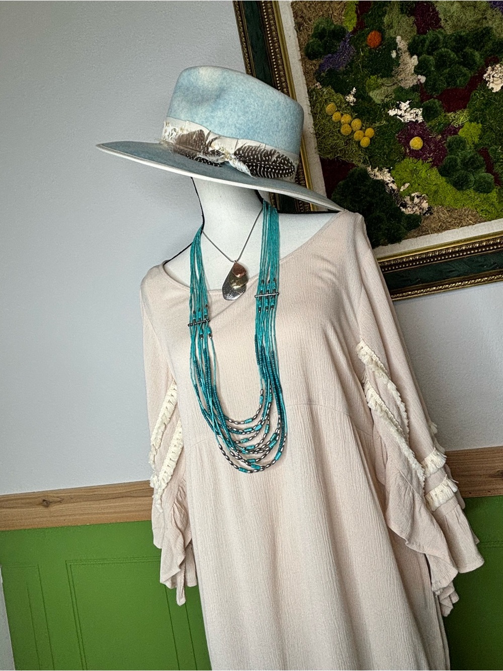 NWT Umgee Scoop Neck Tunic Dress - Picture 3 of 10